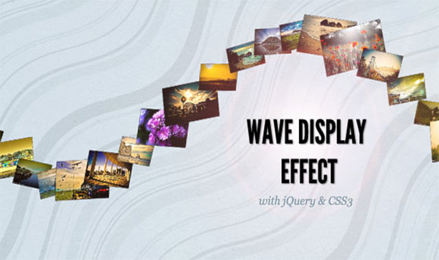 jQuery波浪状图片展示插件