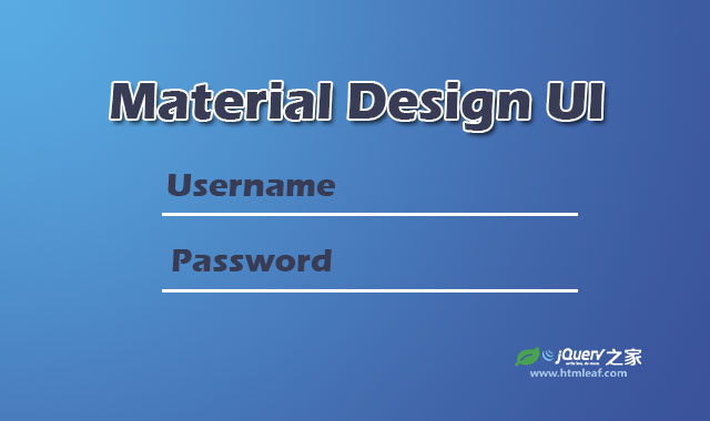 一套Material Design风格的UI组件样式