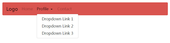 Bootstrap4带下拉菜单的导航条