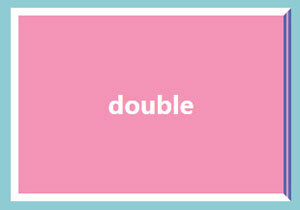 double样式的边框
