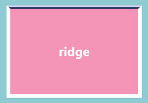 ridge样式的边框