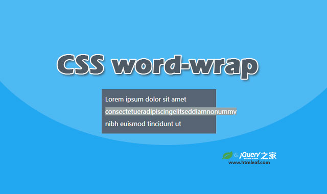 <b>CSS属性参考 | word-wrap</b>