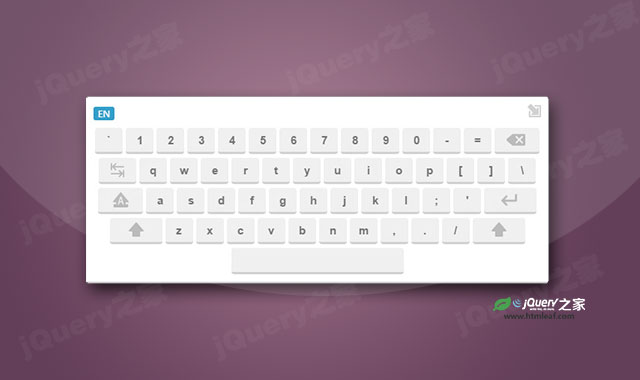 jquery虚拟键盘插件jqkeyboard