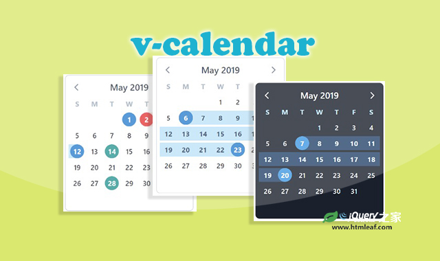 v-calendar|优雅的vue日历和日期选择器插件
