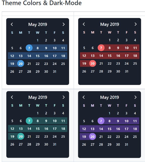 v-calendar:优雅的vue日历和日期选择器插件-3